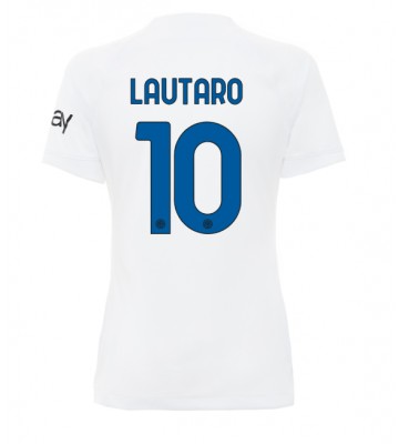 Lacne Ženy Futbalové dres Inter Milan Lautaro Martinez #10 2023-24 Krátky Rukáv - Preč
